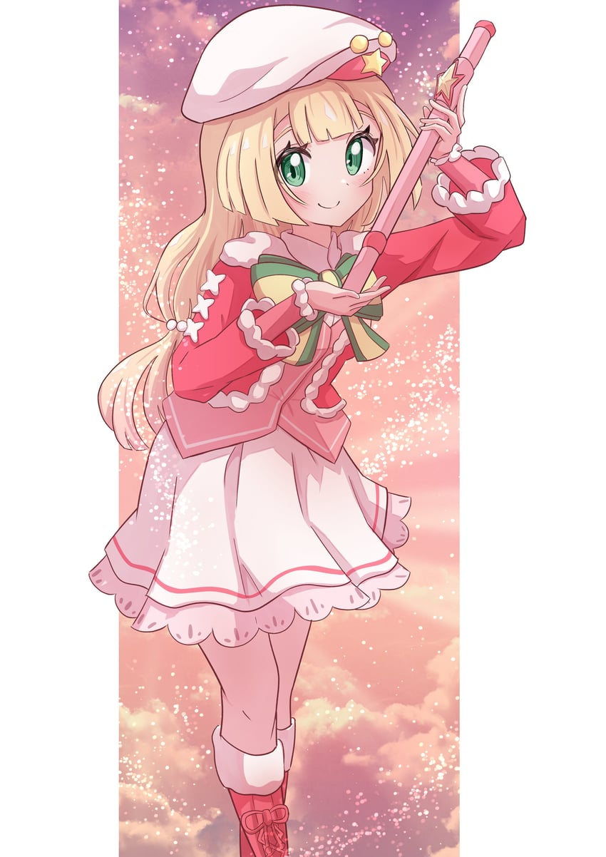 lillie (pokemon and 1 more) drawn by rono_(lethys)