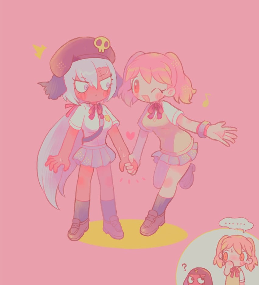 hinata natsumi and giroro (kemono friends and 2 more) drawn by hrldfs