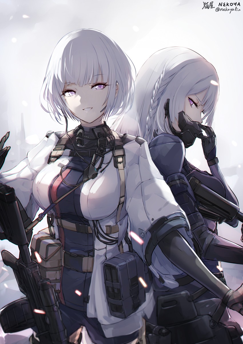 rpk-16 and ak-15 (girls' frontline) drawn by nekoya_(liu)