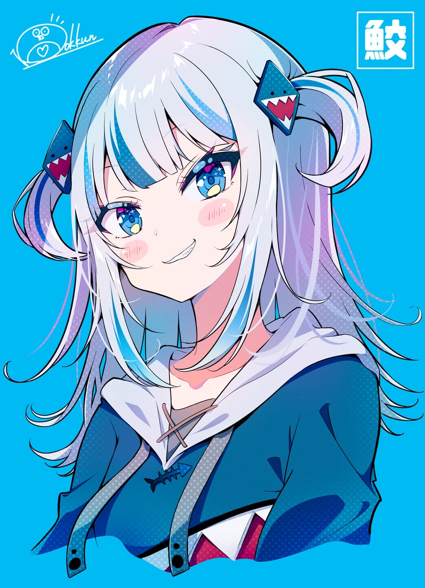 gawr gura (hololive and 1 more) drawn by ichijo_rei