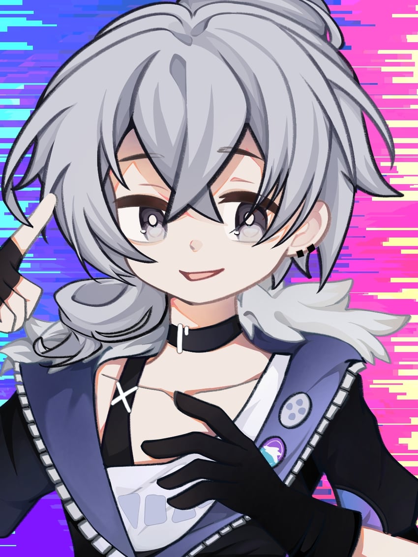 silver wolf (honkai and 1 more) drawn by chenyun_(chenyun62715)