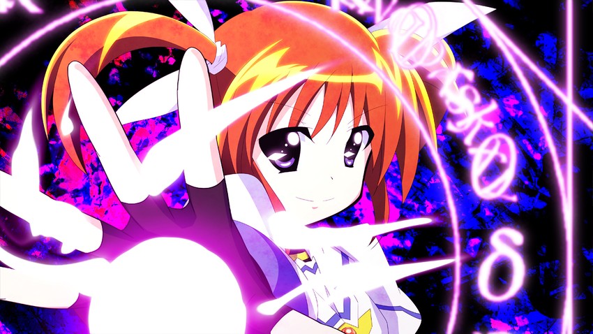 takamachi nanoha (lyrical nanoha and 2 more) drawn by rinon