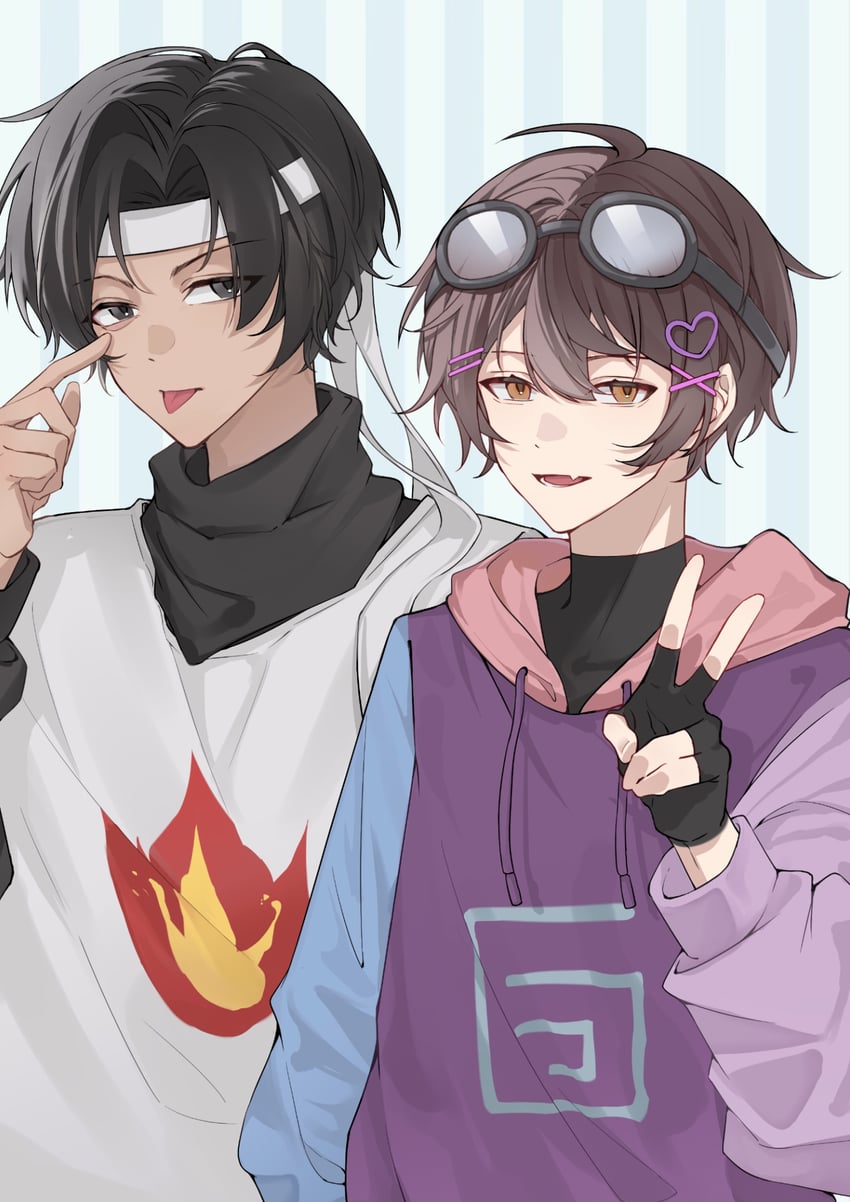 sapnap and karl jacobs (minecraft youtube and 1 more) drawn by biscuit404hate