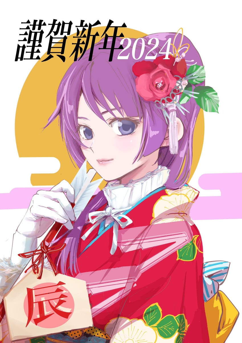 senjougahara hitagi (monogatari) drawn by usa003uni