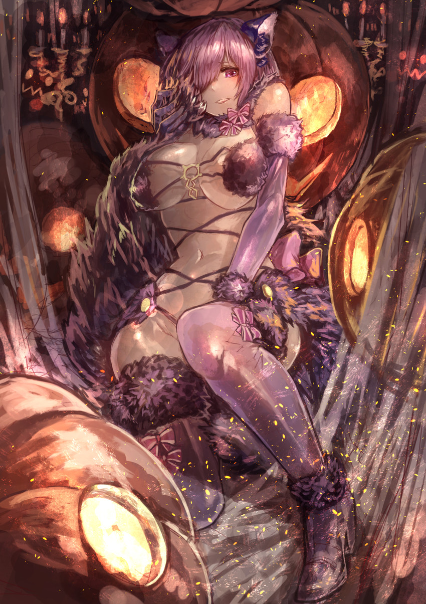 mash kyrielight (fate and 1 more) drawn by signo_aaa