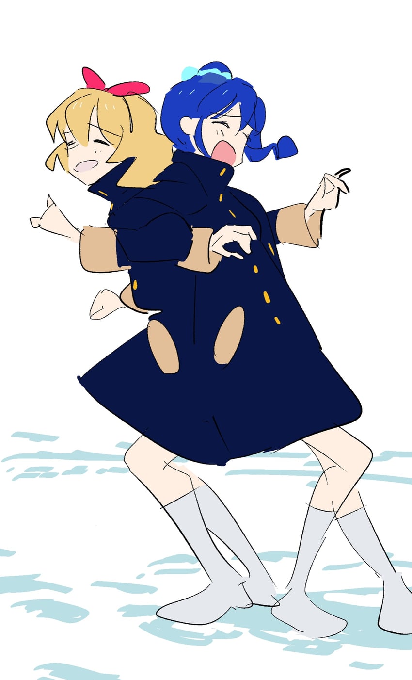 hoshimiya ichigo and kiriya aoi (aikatsu!) drawn by kerorira