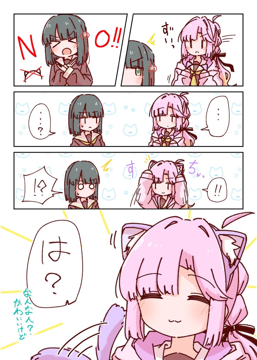 momose ginko and anyoji hime (love live! and 1 more) drawn by momiji_(moj_0404)