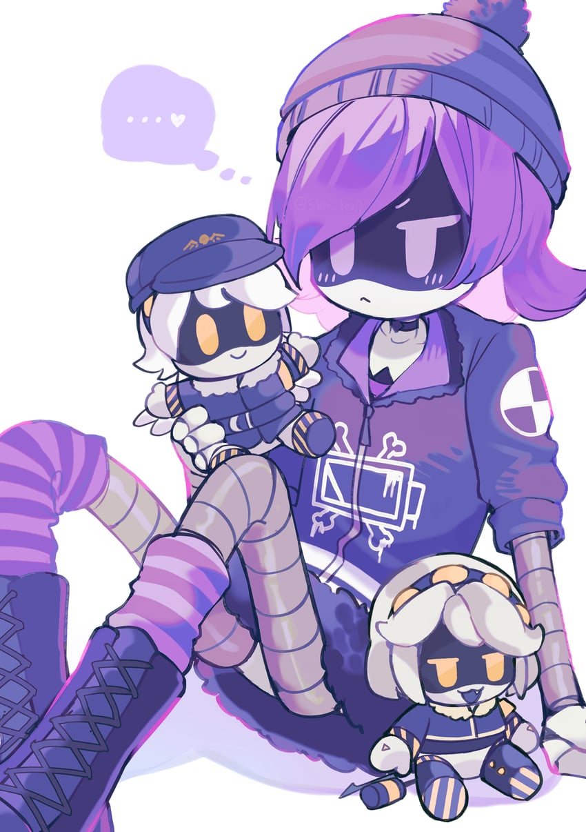 uzi, n, and v (murder drones) drawn by skn_1027