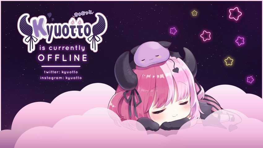 kyuotto and poypoy (indie virtual youtuber) drawn by moeko_(moeko0903)