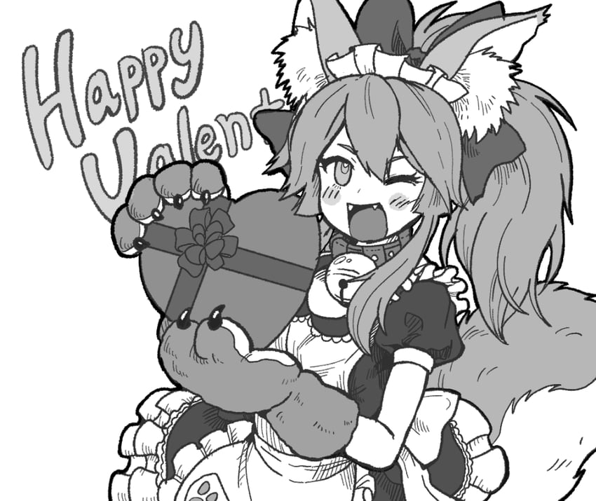 tamamo and tamamo cat (fate and 1 more) drawn by kusama_takato