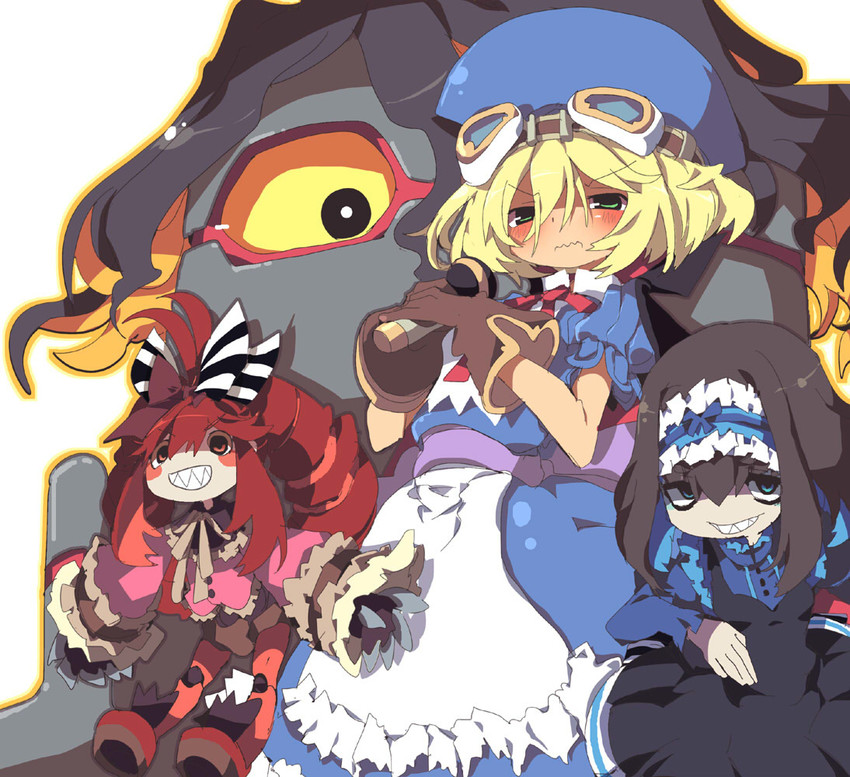 garie tuman, micha jawkan, marivel armitage, and leiur darahim (senki zesshou symphogear and 2 more) drawn by dangomushi