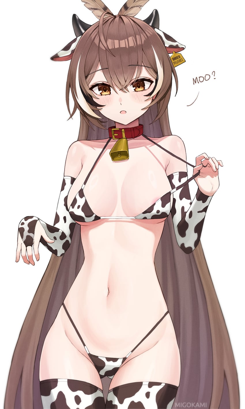 nanashi mumei (hololive and 1 more) drawn by migokami
