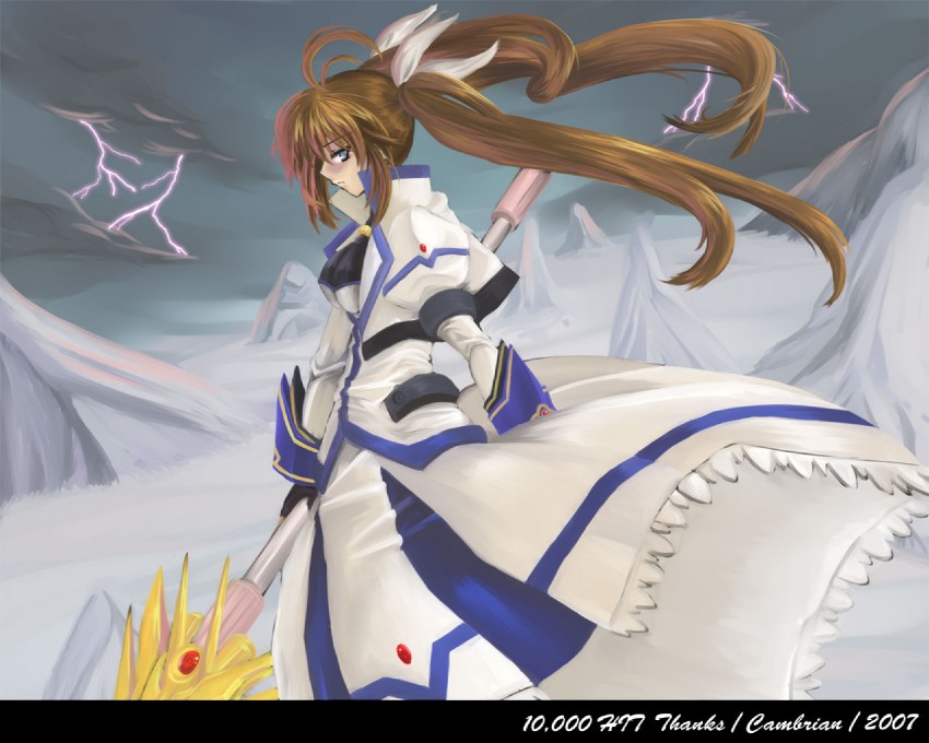 takamachi nanoha and raising heart (lyrical nanoha and 1 more)