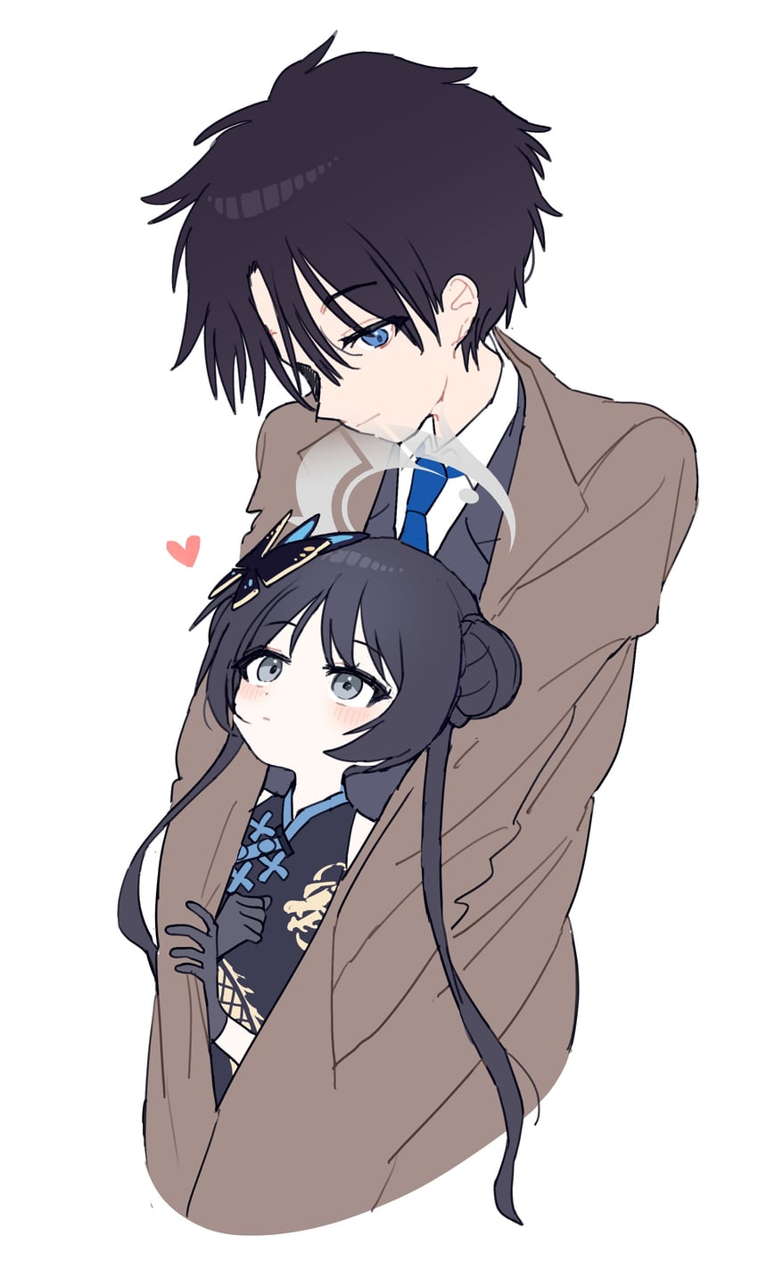 sensei and kisaki (blue archive) drawn by je_o_mo