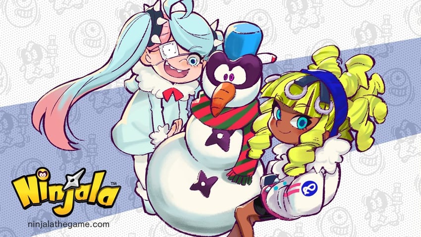 gumchi, lucy, and emma (ninjala and 1 more) drawn by rianti-wong