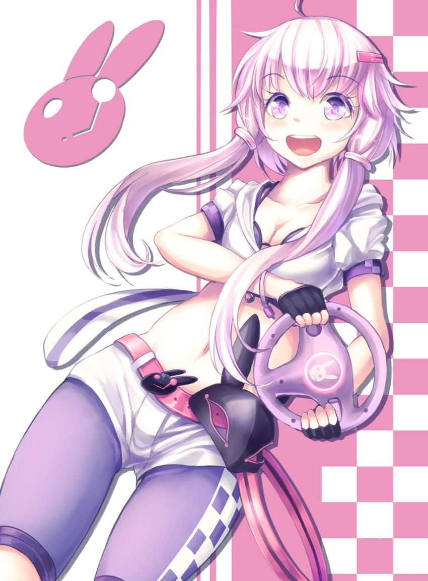 yuzuki yukari (vocaloid and 1 more) drawn by maru_daizu_(aqua6233)