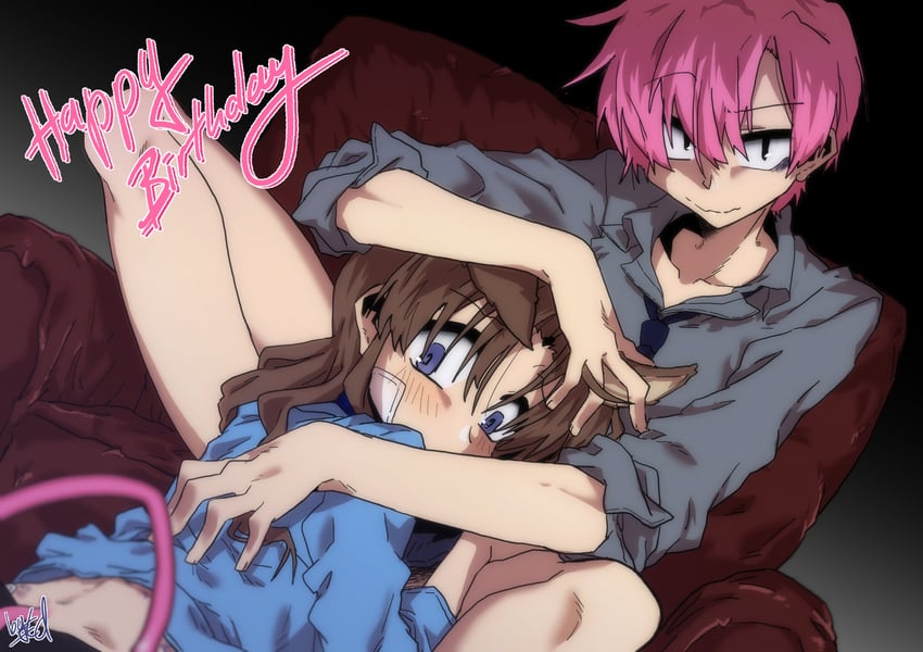 ed-chan and park jinim (original) drawn by edkuroki