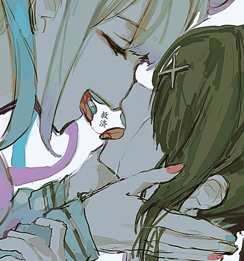 chouzetsusaikawa tenshi-chan and ame-chan (needy girl overdose) drawn by x_x_(batttsu_404)