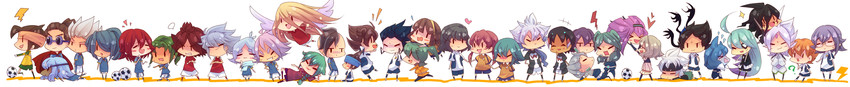 kirino ranmaru, shindou takuto, kariya masaki, kazemaru ichirouta, afuro terumi, and 32 more (inazuma eleven go and 3 more) drawn by sakurapain6918