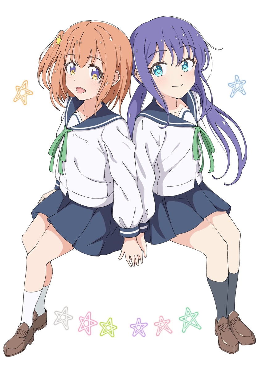 manaka ao and konohata mira (koisuru asteroid) drawn by uchuu_no_mozuku