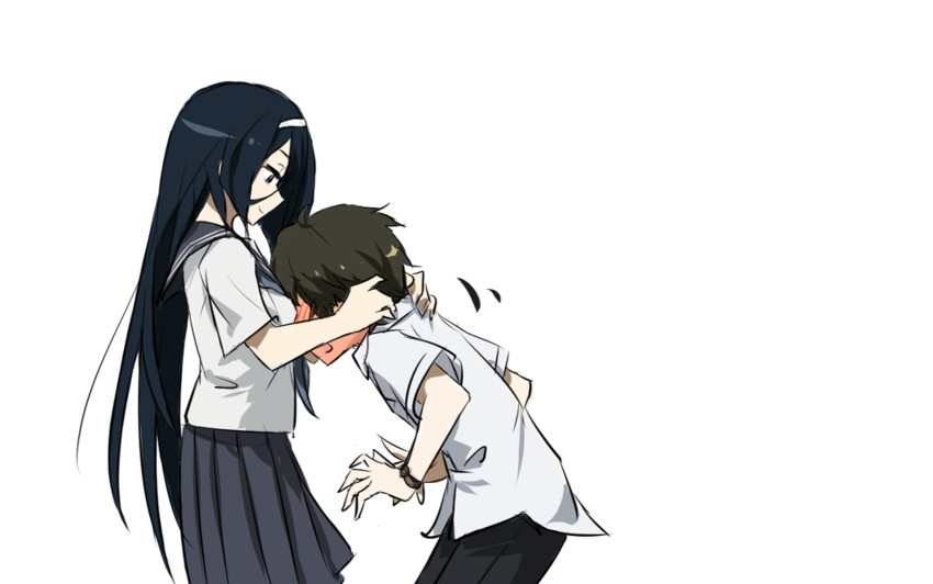 oreki houtarou and irisu fuyumi (hyouka and 1 more) drawn by backslide