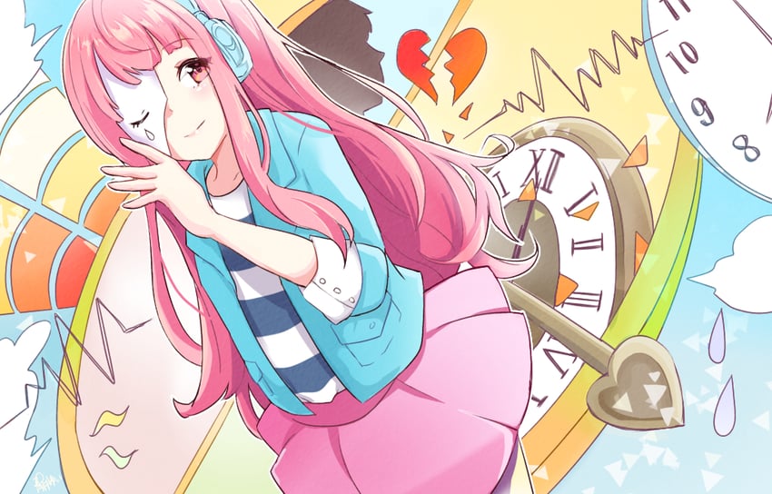megurine luka (vocaloid and 1 more) drawn by aoiyui