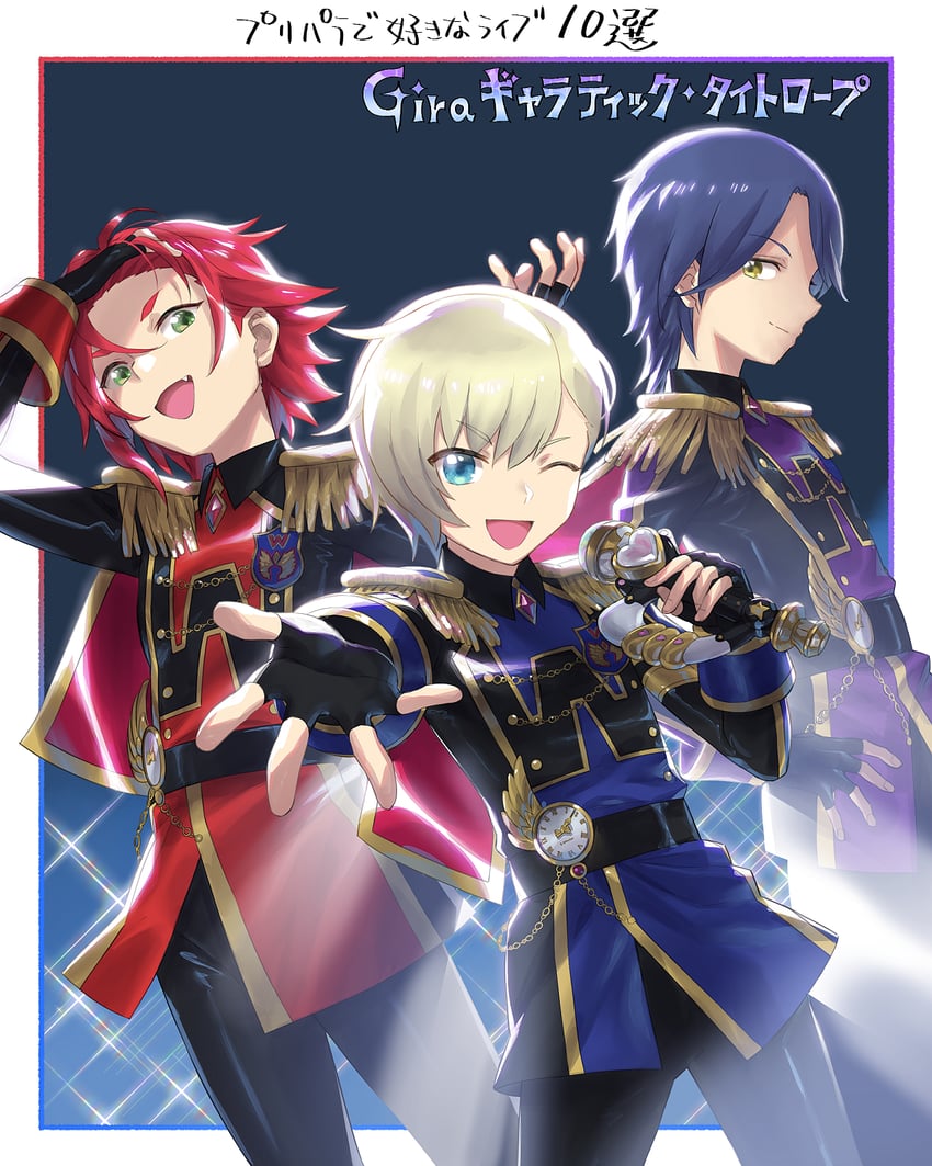 yumekawa shogo, takase koyoi, and mitaka asahi (pretty series and 2 more) drawn by murakami_hisashi