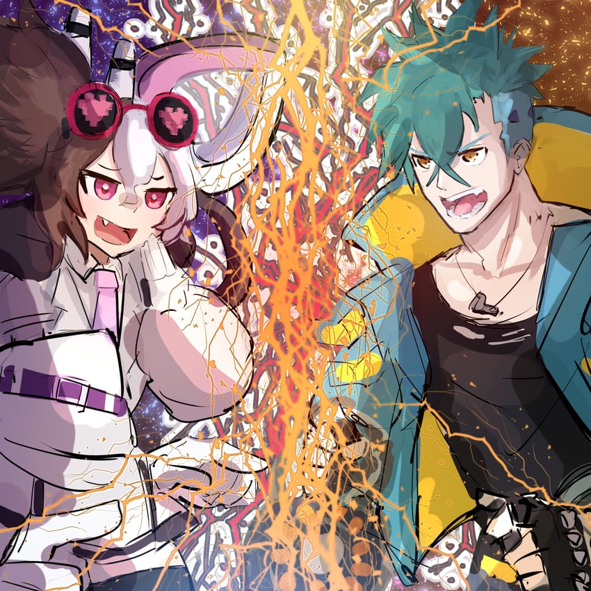 vanquish soul dr. mad love and vanquish soul razen (yu-gi-oh!) drawn by hatano_kiyoshi