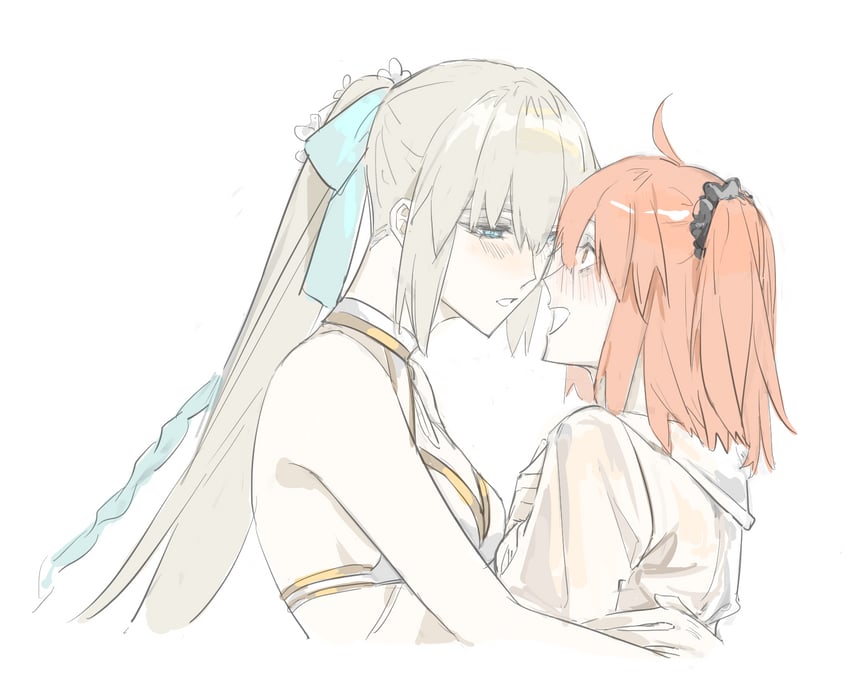 fujimaru ritsuka and morgan le fay (fate and 1 more) drawn by ekku_(gdwu3454)