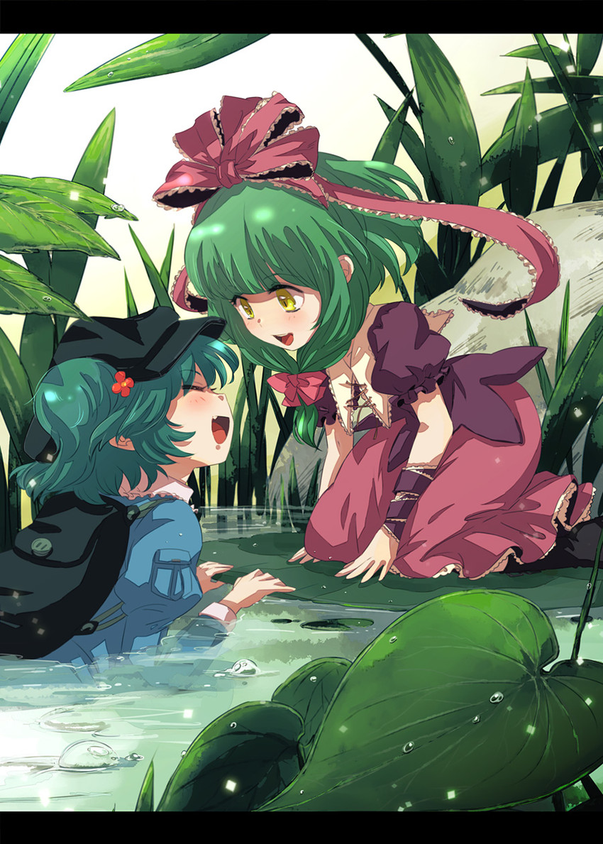 kawashiro nitori and kagiyama hina (touhou) drawn by mattie