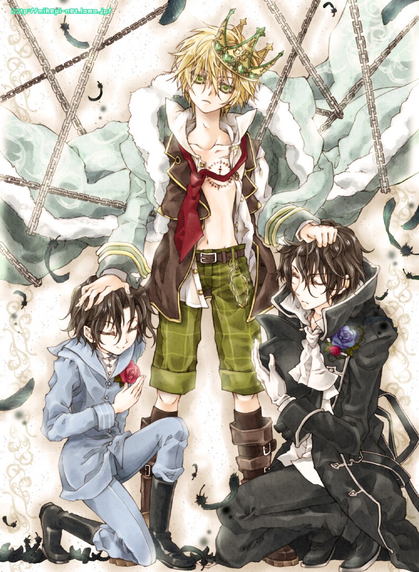 oz vessalius and gilbert nightray (pandora hearts) drawn by mikepi