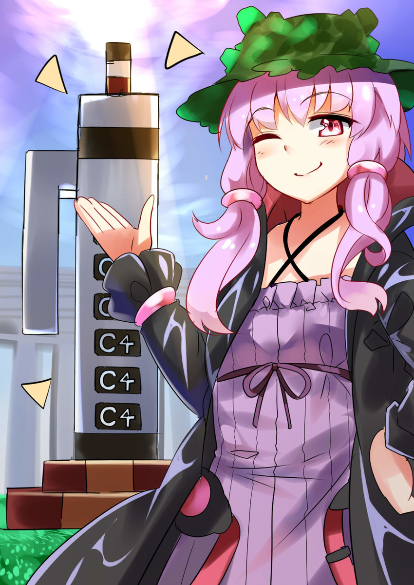 yuzuki yukari (vocaloid and 1 more) drawn by e.o.