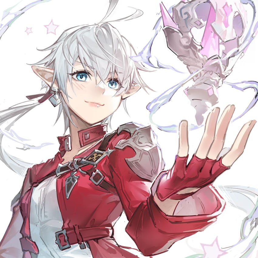 alisaie leveilleur and red mage (final fantasy and 1 more) drawn by crow0cc