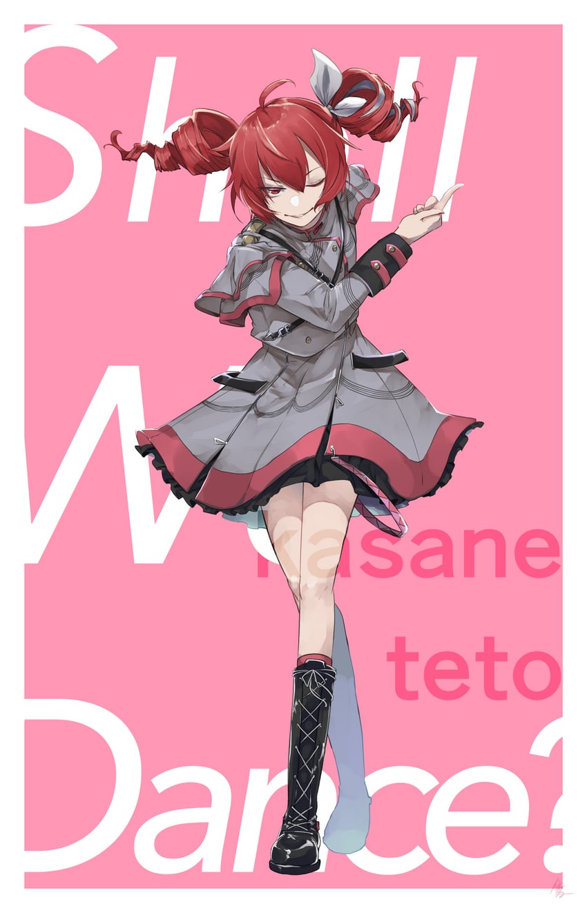 kasane teto (utau and 1 more) drawn by katai_uji