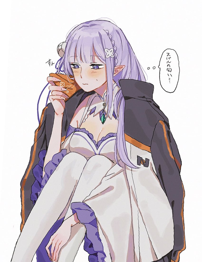 emilia (re:zero kara hajimeru isekai seikatsu) drawn by jouge2983