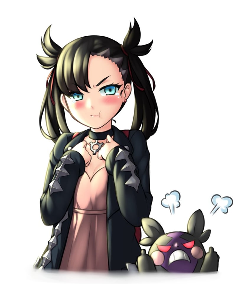 marnie and morpeko (pokemon and 1 more) drawn by pinguinkotak