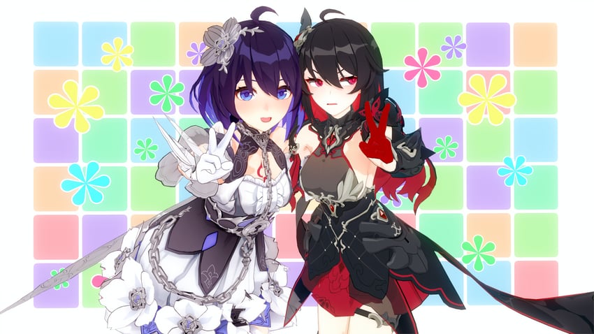 seele vollerei and seele (honkai and 1 more) drawn by biscuit_(yend4758)