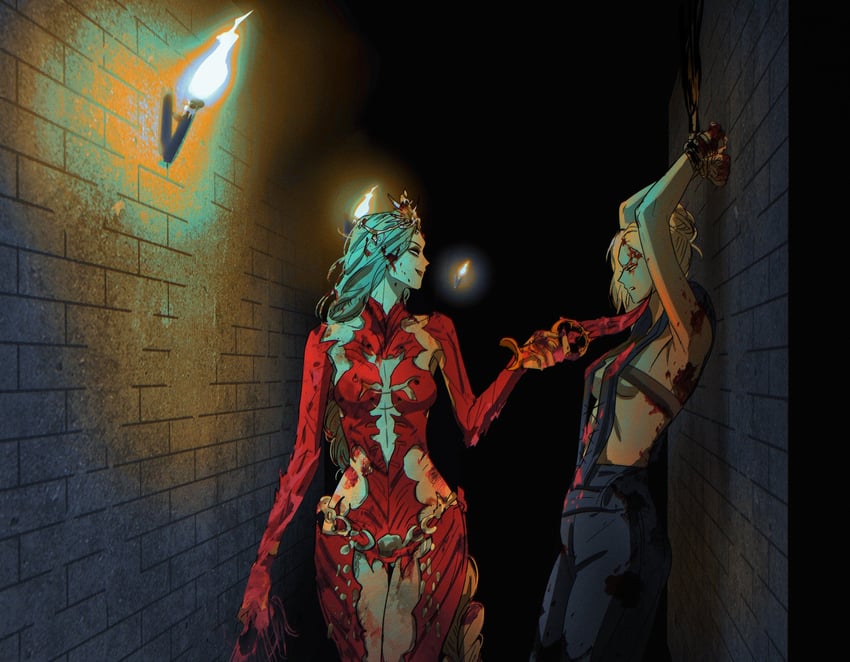 orin the red and minthara (dungeons & dragons and 2 more) drawn by tizmtizmtizm