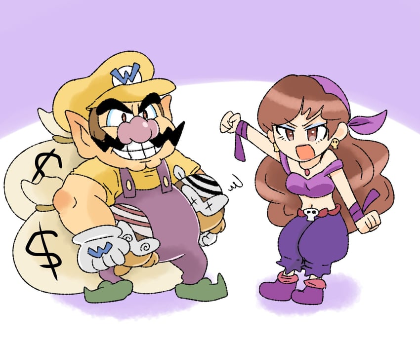 wario, captain syrup, and pirate goom (mario and 3 more) drawn by sayu_suke