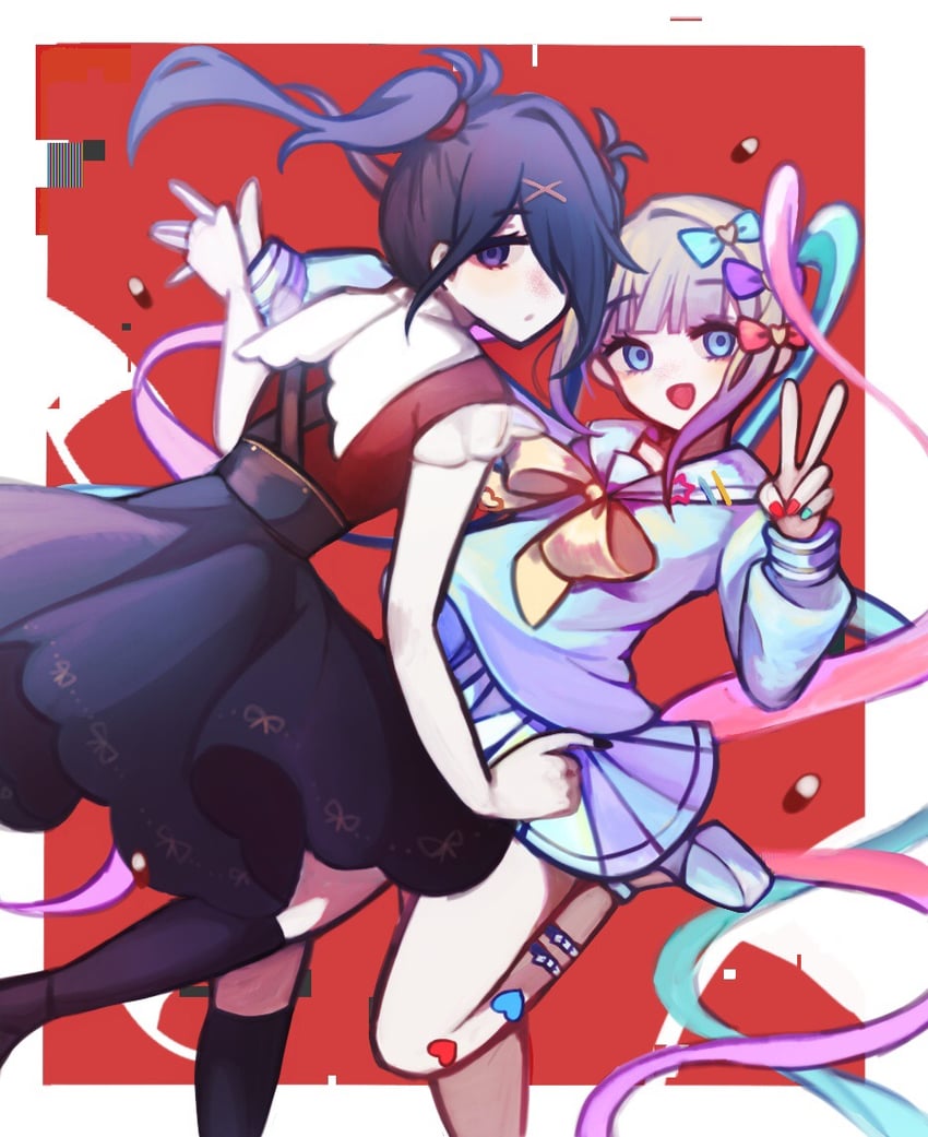 chouzetsusaikawa tenshi-chan and ame-chan (needy girl overdose) drawn by ashuangbuhuipiduantui