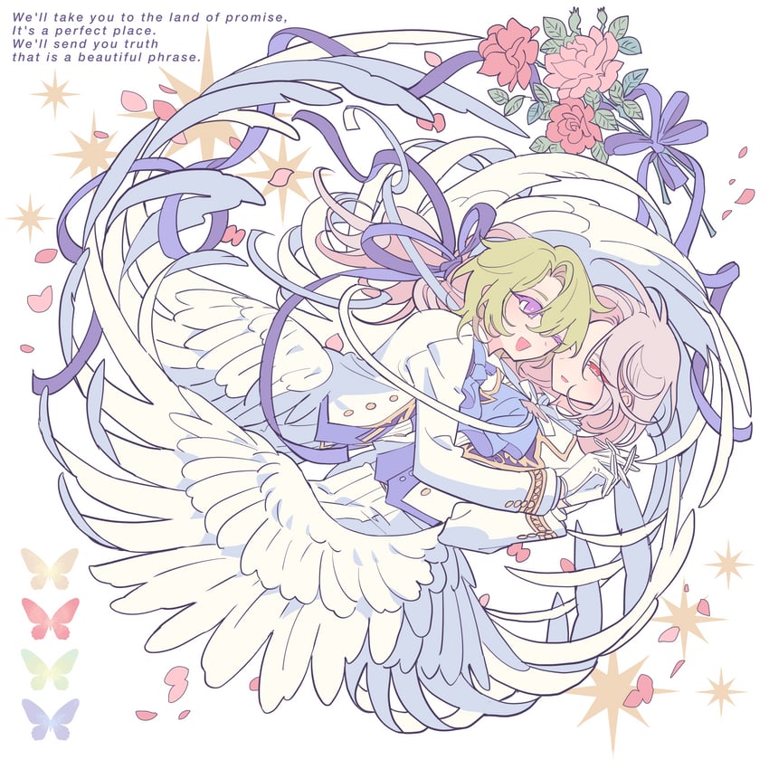 ran nagisa and tomoe hiyori (ensemble stars!) drawn by meremero