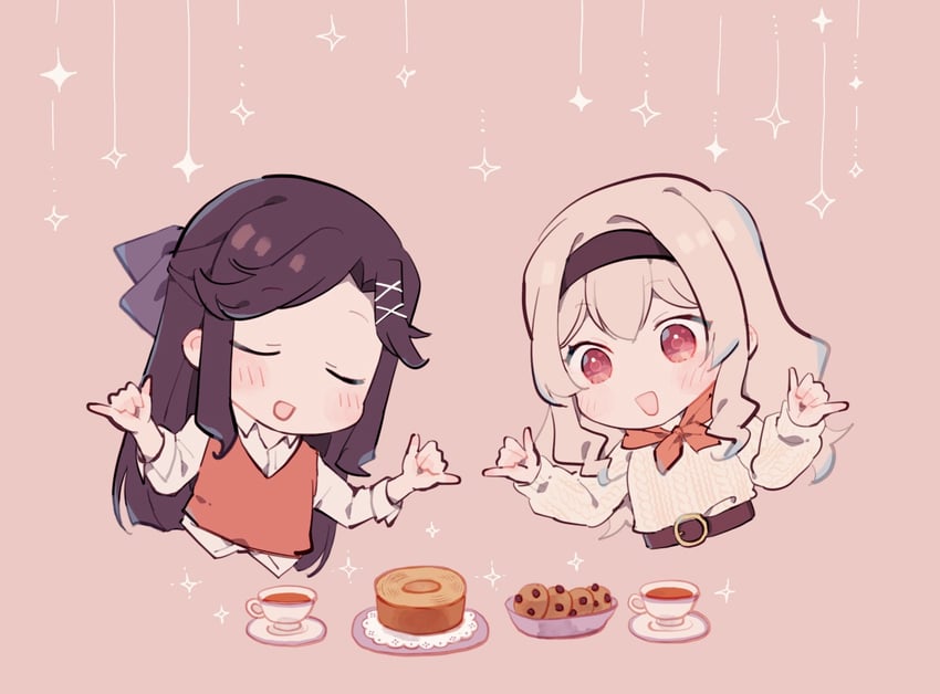 saijou claudine and tendou maya (shoujo kageki revue starlight) drawn by wato_(ko)