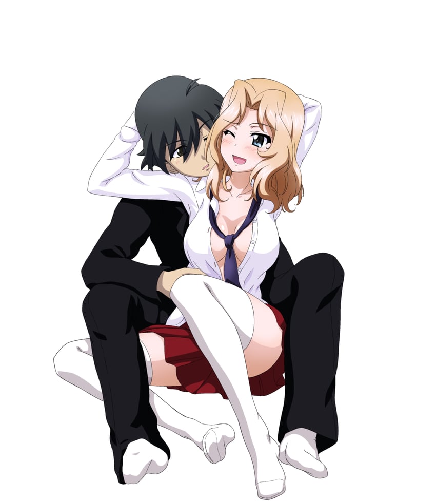 kay and itou makoto (girls und panzer and 5 more) drawn by key_(gaigaigai123)