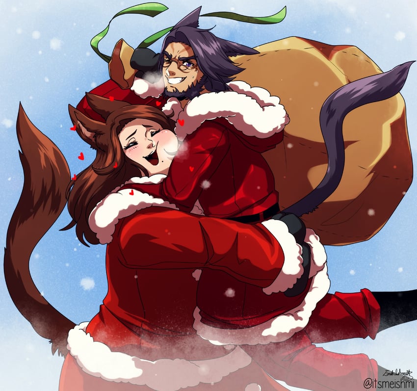 dulia-chai and chai-nuzz (final fantasy and 1 more) drawn by ishmi