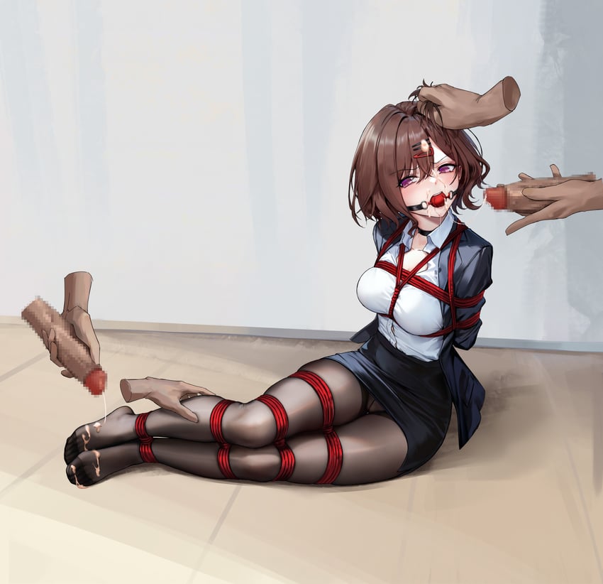 higuchi madoka (idolmaster and 1 more) drawn by kumachi_(aikawaakeya)