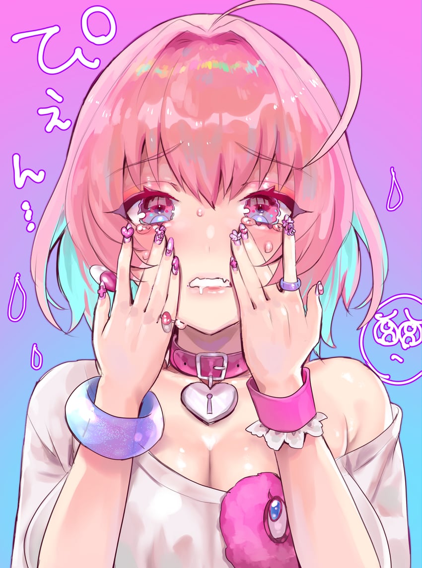 yumemi riamu (idolmaster and 1 more) drawn by bishooji