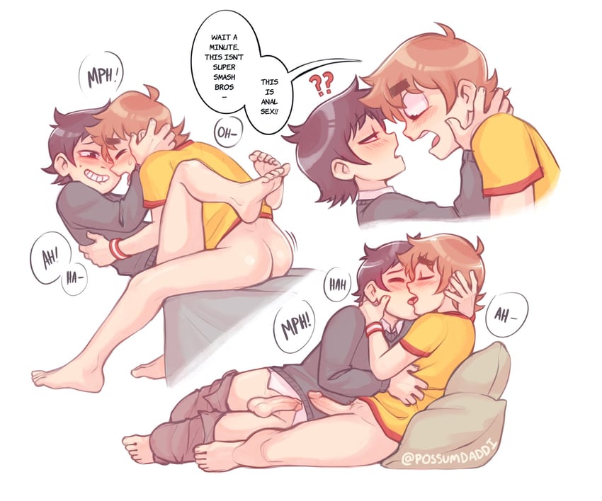 scott pilgrim and wallace wells (scott pilgrim and 1 more) drawn by possumdaddi