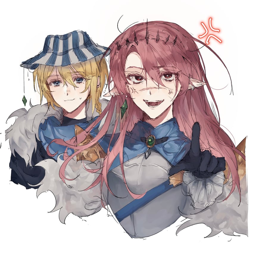technoblade and ph1lza (minecraft youtube and 1 more) drawn by keitsuki_akiho