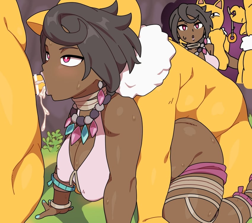 hypno and olivia (pokemon and 1 more) drawn by kabeume