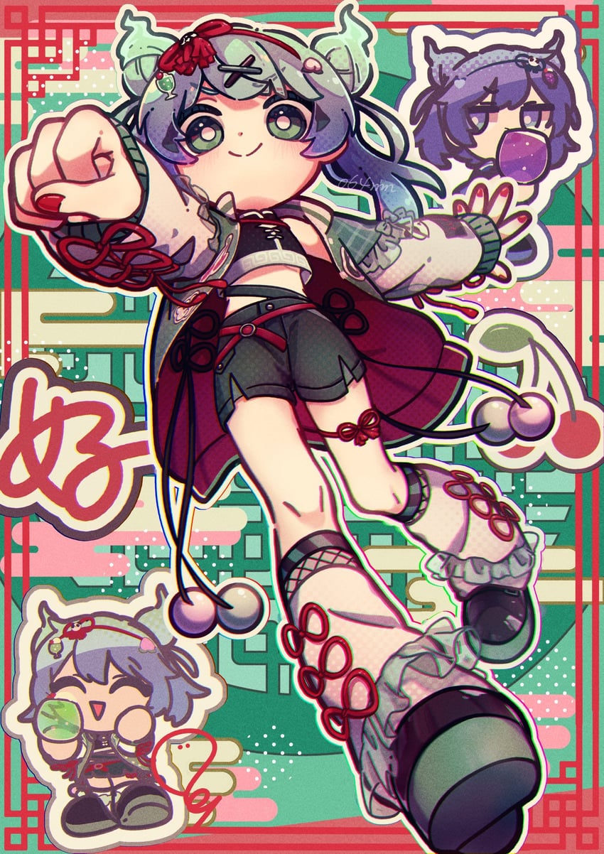 hatsune miku (vocaloid and 1 more) drawn by 064mn